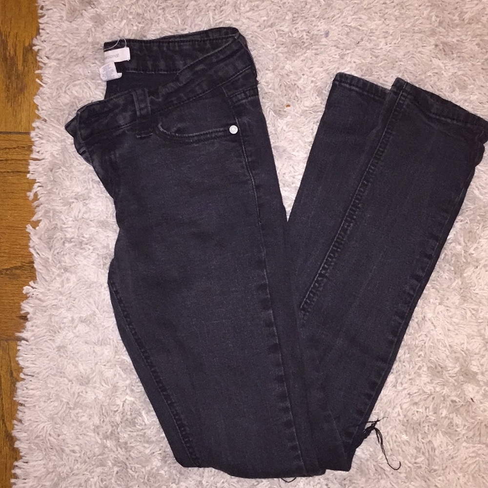 Blue Asphalt Roll Cuff Crop Jeans Size 1/25